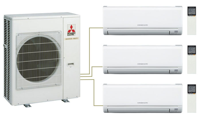 Мультисплит система на 3 головы